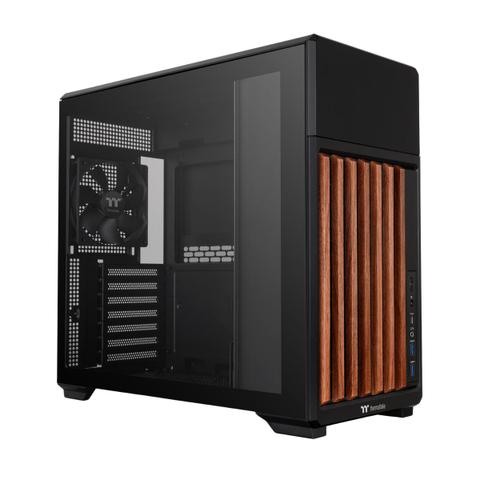 Thermaltake TR300 WS Tempered Glass Mid Tower Case - Black Wood Edition