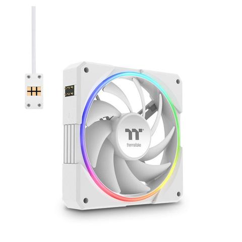 Thermaltake TS120 EX PWM RGB 120mm White Fan - 3 Pack