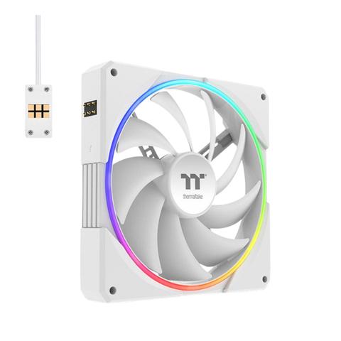 Thermaltake TS140 EX PWM RGB 140mm White Fan - 3 Pack