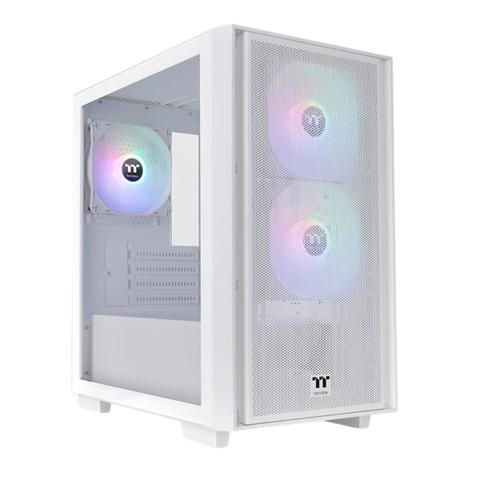 Thermaltake Versa H16 Tempered Glass ARGB m-ATX Micro Tower Case - Snow