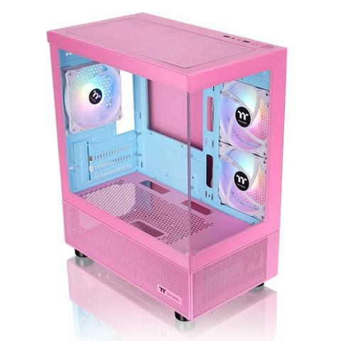 Thermaltake View 170 ARGB Tempered Glass Micro-ATX Case - Bubble Pink