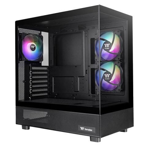 Thermaltake View 270 Plus Tempered Glass ARGB Mid Tower Case - Black