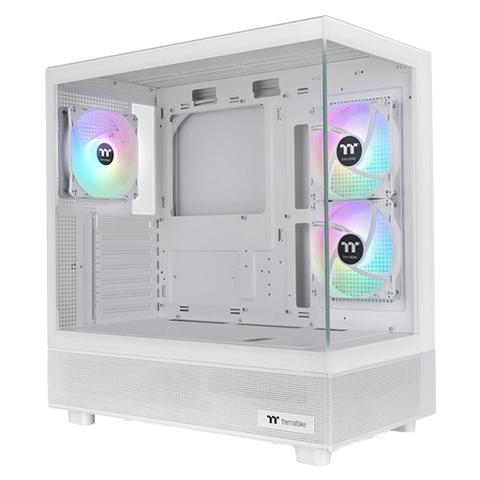 Thermaltake View 270 Plus Tempered Glass ARGB Mid Tower Case - Snow
