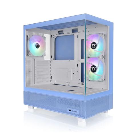 Thermaltake View 270 Plus Tempered Glass ARGB Mid Tower Chassis Case - Hydrangea Blue