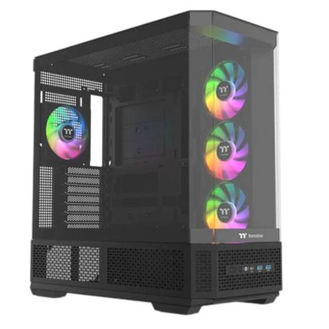Thermaltake View 370 Tempered Glass ARGB Mid Tower Case - Black