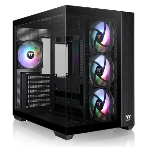 Thermaltake View 380 Tempered Glass ARGB Mid Tower Case Black Edition
