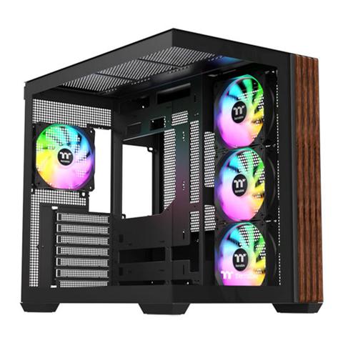 Thermaltake View 380 WS ARGB Mid Tower Case Black Wood Edition
