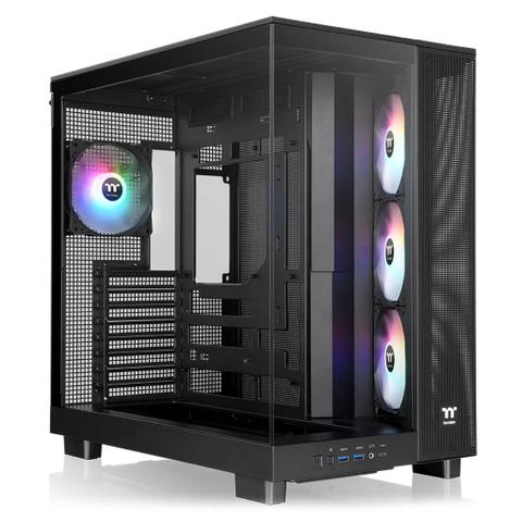 Thermaltake View 380 XL Tempered Glass ARGB Mid Tower Case - Black