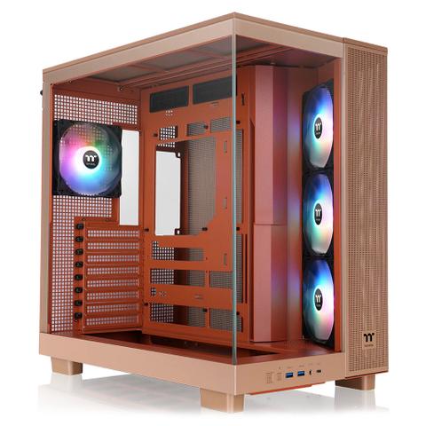 Thermaltake View 380 XL Tempered Glass ARGB Mid Tower Case - Gravel Sand
