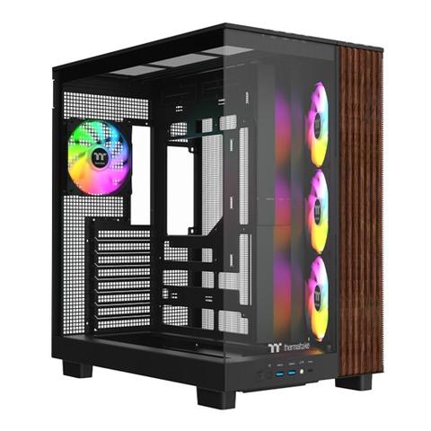 Thermaltake View 380 XL WS ARGB Mid Tower Case Black Wood Edition