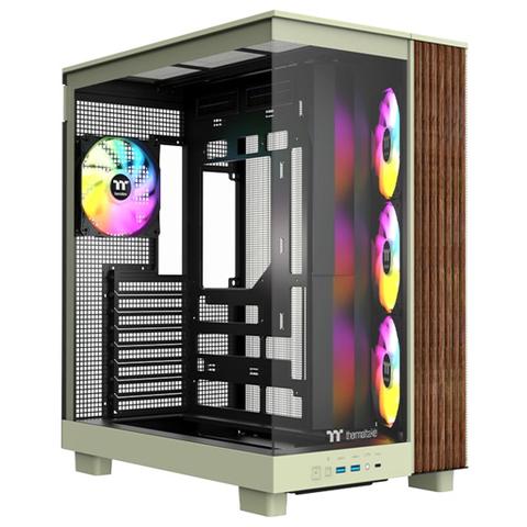 Thermaltake View 380 XL WS ARGB Mid Tower Case Matcha Green Wood Edition