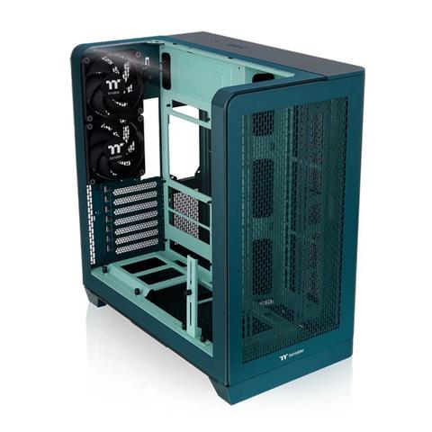 Thermaltake View 390 Air Curved Tempered Glass Mid Tower ATX Case - Transformative Teal