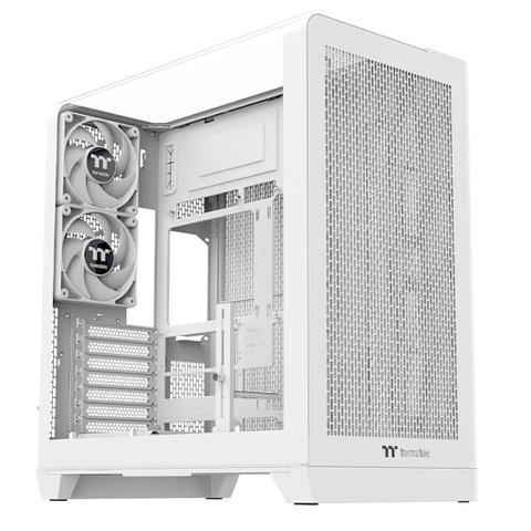 Thermaltake View 390 Air Curved Tempered Glass Mid-Tower ATX Case - Snow
