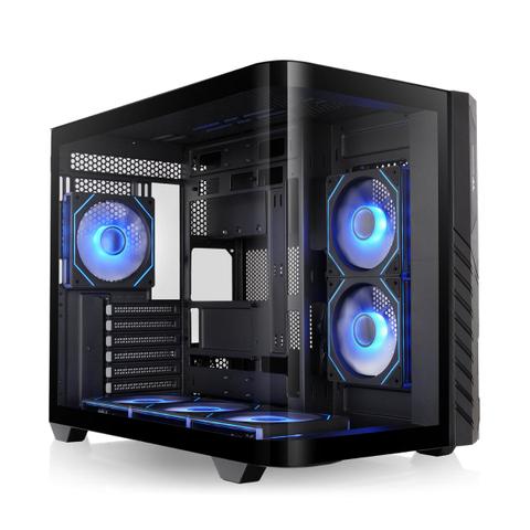 Thermaltake Vision 330 CR ARGB Tempered Glass Mid Tower Case - Black