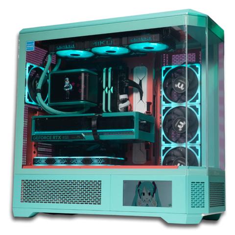 Thermaltake x ASUS Hatsune Miku Limited Edition Desktop PC AMD 7 7800X3D 32GB 2TB RTX5080 W11H
