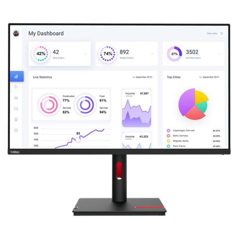 Lenovo ThinkVision T32p-30 31.5" 4K IPS Business Monitor (90W USB-C + Hub)