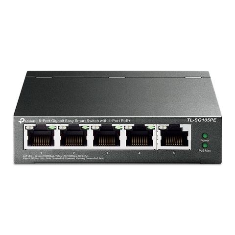 TP-Link TL-SG105PE 5-Port Gigabit Easy Smart Switch with 4 Port PoE+