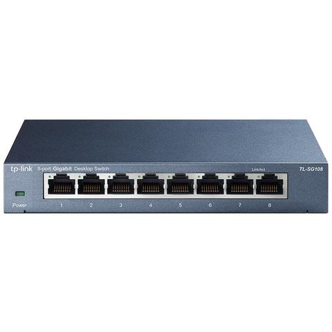 TP-LINK TL-SG108 8 Port Gigabit Desktop Switch - Metal Housing
