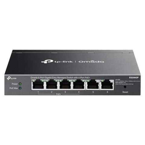 TP-Link ES206GP Omada 6-Port Gigabit Managed Switch with 4-Port PoE+