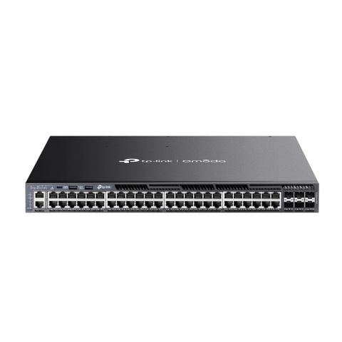 TP-Link Omada SG6654XHP 48-Port Gigabit Stackable L3 Managed PoE+ Switch with 6x 10G Slots