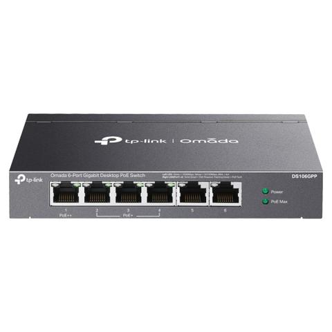 TP-Link Omada 6-Port Gigabit Desktop Switch w/ 3-Port PoE+ & 1-Port PoE++