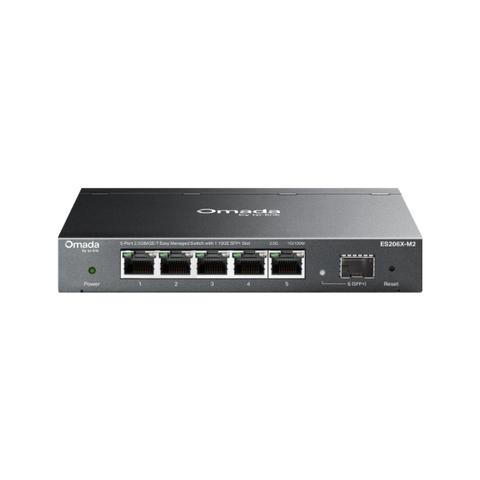 TP-Link Omada ES206X-M2 5-Port 2.5 Gbps Easy Managed Switch with 1-Port 10G SFP+