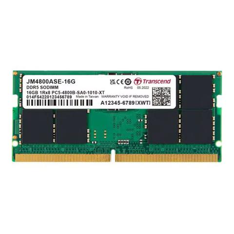 Transcend JetRAM 16GB DDR5 4800MHz Laptop Memory