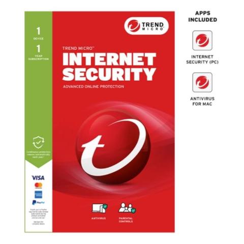 Trend Micro Internet Security (1 Device) 1 Year Retail Mini Box Auto Renew