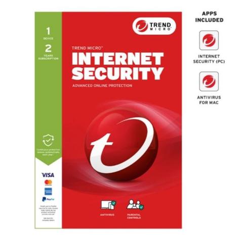 Trend Micro Internet Security (1 Device) 2 Year Retail Mini Box Auto Renew