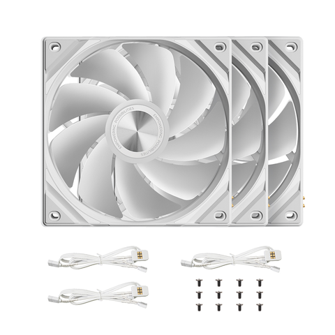 TRYX ROTA SL ARGB Reverse 120mm Case Fan - White (3-Pack)