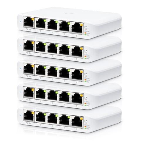 Ubiquiti Networks USW-Flex Mini 5-Port With Gigabit UniFi Switch - 5 Pack
