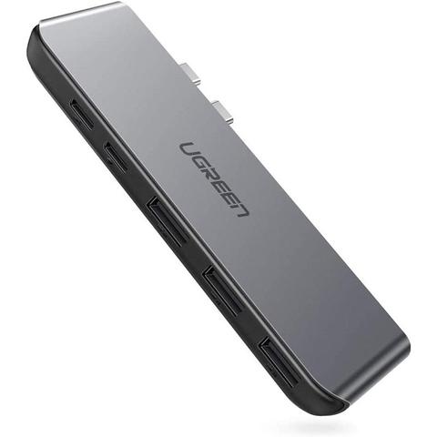 Ugreen 50775 Dual Type-C 5-in-1 to 3x USB3.0 + USB-C F+PD Converter