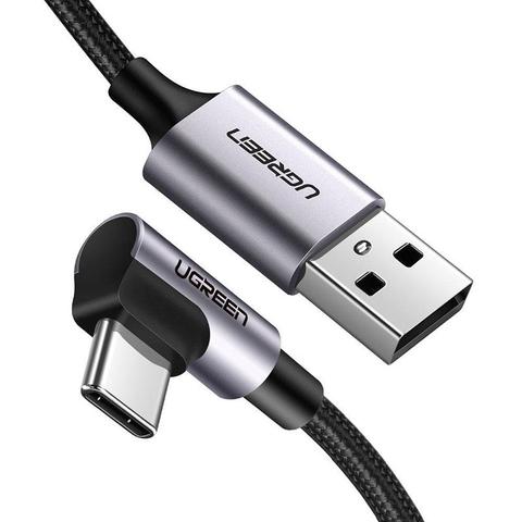 Ugreen 1m 90 Degree Angle USB-C to USB-A Braided Cable