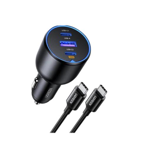 UGREEN 55511 130W 3-Port Car Charger w/ 100W Cable