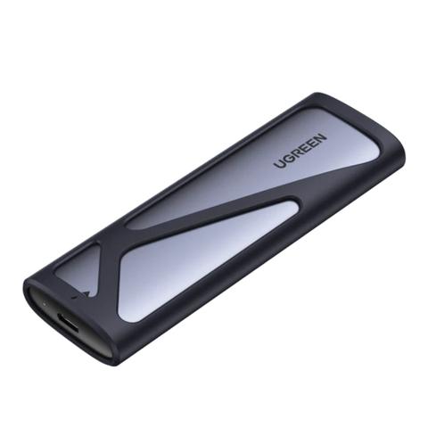 UGREEN 90264 USB 3.2 Gen2 M.2 NVMe SATA SSD Enclosure - Grey