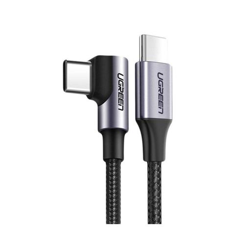 Ugreen 1m 90 Degree Angle USB-C to USB-C 60W Braided Cable