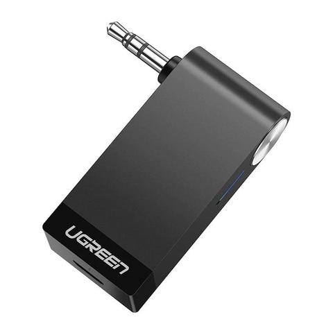 Ugreen 30348 3.5mm Bluetooth Stereo Audio Adapter with Built-in Mic - Black