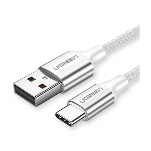 Ugreen 3m USB-A 2.0 to USB-C Charging Cable - Silver/White