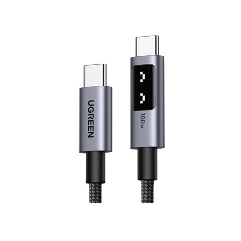 UGREEN Uno 35513 3m 100W USB-C to USB-C Braided Cable - Gray
