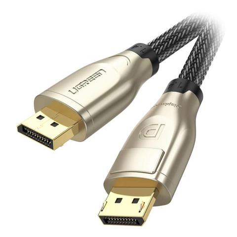 UGREEN DisplayPort 1.4 Male to Male Round Zinc Alloy Shell Cable - 3M