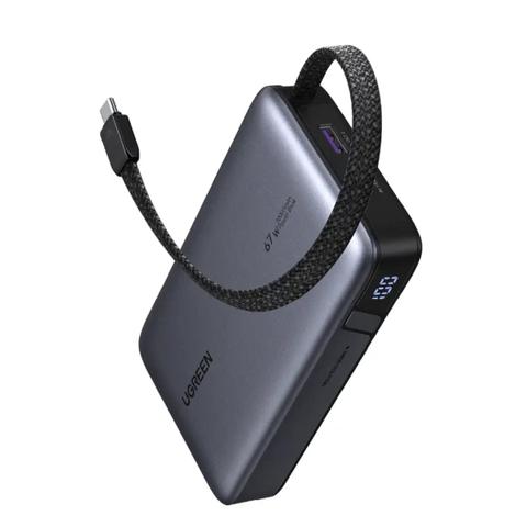 UGREEN Nexode 20000mAh 67W USB-C & USB-A Power Bank w/ Built-in Cable