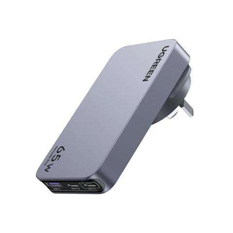 UGREEN Nexode Air 65W Fast GaN 2x USB-C + USB-A Travel Charger