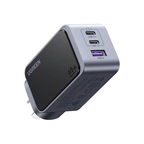 UGREEN Nexode S 65W Fast GaN 2x USB-C + USB-A Charger