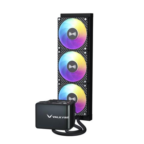 Valkyrie N360 360mm ARGB AIO Liquid CPU Cooler - Black