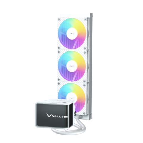 Valkyrie N360 360mm ARGB AIO Liquid CPU Cooler - White