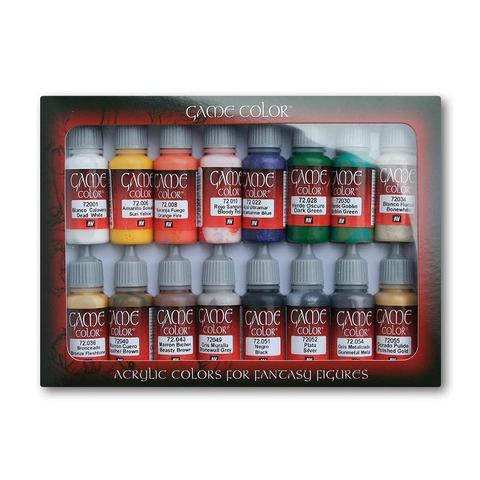 Vallejo Game Colour Introduction Paint Set - 16 Pieces