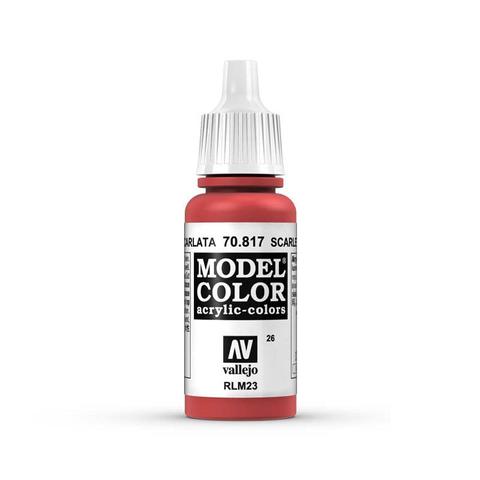 Vallejo Model Colour Paint - 026 Scarlet