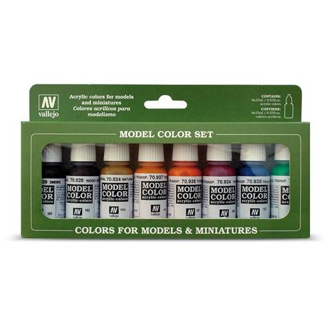 Vallejo Model Colour Transparent Paint Set - 8 Pieces