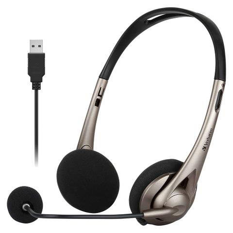 Verbatim Multimedia Headset with Boom Mic