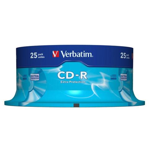 Verbatim CD-R Branded 80 Min 700MB - 25 Pack
